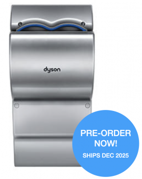 PRE ORDER DYSON® Airblade™ AB14 dB Hand Dryer - Steel-Gray ABS Cover High Speed Surface Mounted